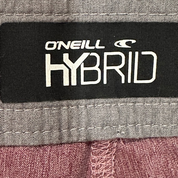 O’NEILL Hybrid Heathered Red Activewear Performance shorts, Mens Size 38 EUC - Picture 3 of 15
